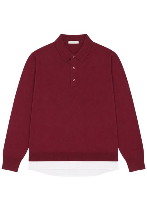 Maglia bambino bordeau in lana Paolo Pecora | PP4086/ANBORDEAU